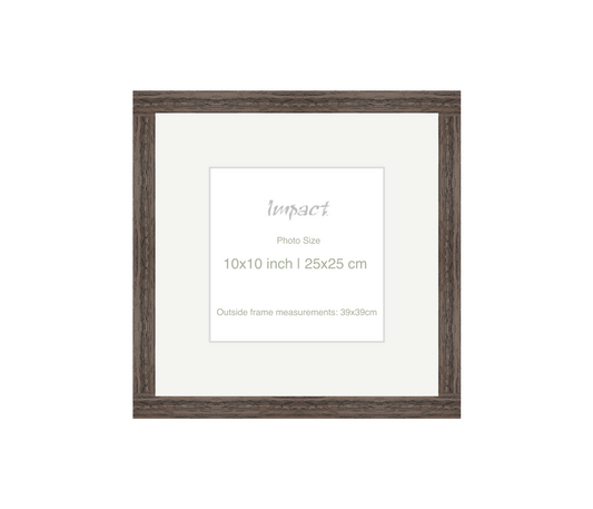 LOFT | 20mm Walnut Frame - Photo Size (10x10 inch | 25x25 cm)