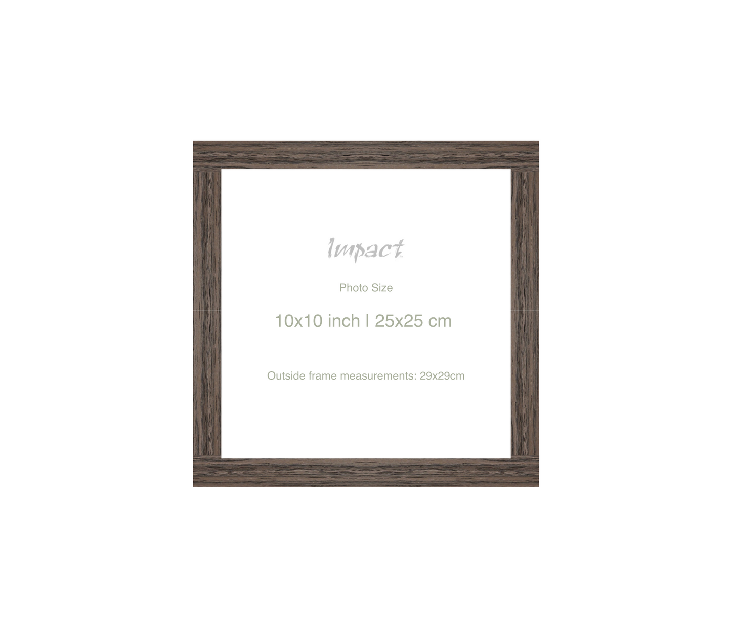 LOFT | 20mm Walnut Frame - Photo Size (10x10 inch | 25x25 cm)