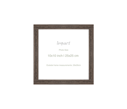 LOFT | 20mm Walnut Frame - Photo Size (10x10 inch | 25x25 cm)