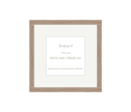 LOFT | 20mm Warm Walnut Frame - Photo Size (10x10 inch | 25x25 cm)