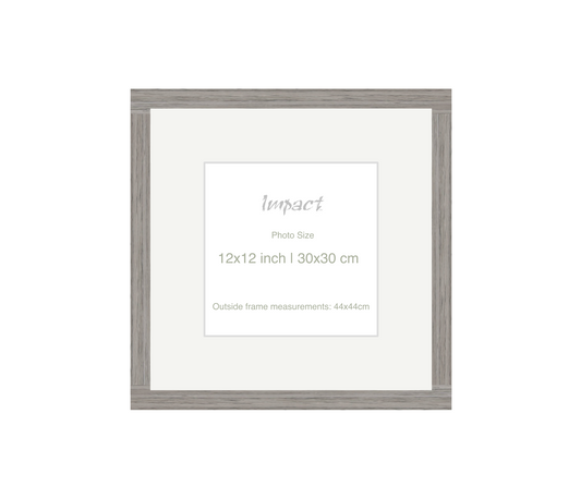LOFT | 20mm Grey Frame - Photo Size (12x12 inch | 30x30 cm)