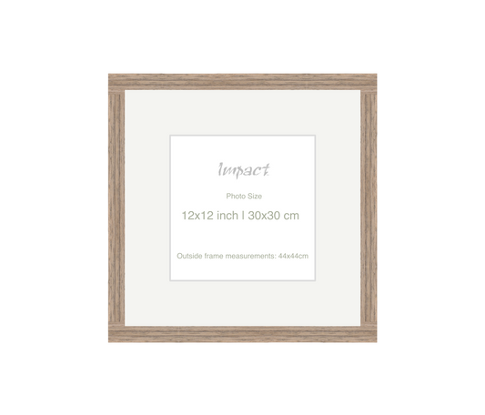 LOFT | 20mm Warm Walnut Frame - Photo Size (12x12 inch | 30x30 cm)