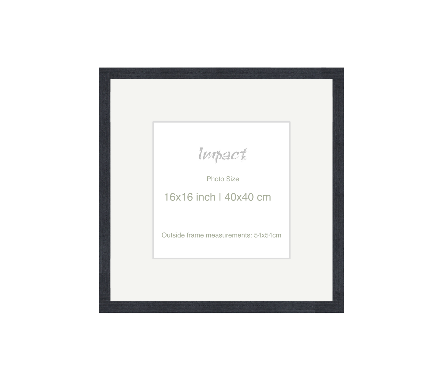 LOFT | 20mm Black Frame - Photo Size (16x16 inch | 40x40 cm)