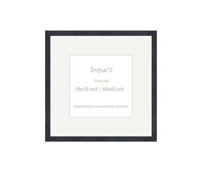 LOFT | 20mm Black Frame - Photo Size (16x16 inch | 40x40 cm)