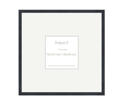 LOFT | 20mm Black Frame - Photo Size (16x16 inch | 40x40 cm)