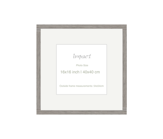 LOFT | 20mm Grey Frame - Photo Size (16x16 inch | 40x40 cm)