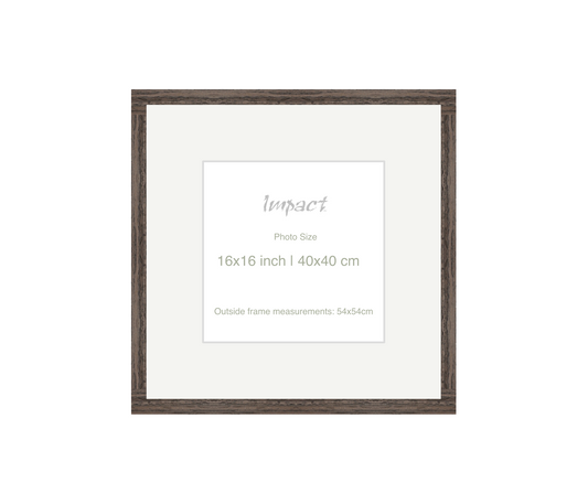 LOFT | 20mm Walnut Frame - Photo Size (16x16 inch | 40x40 cm)