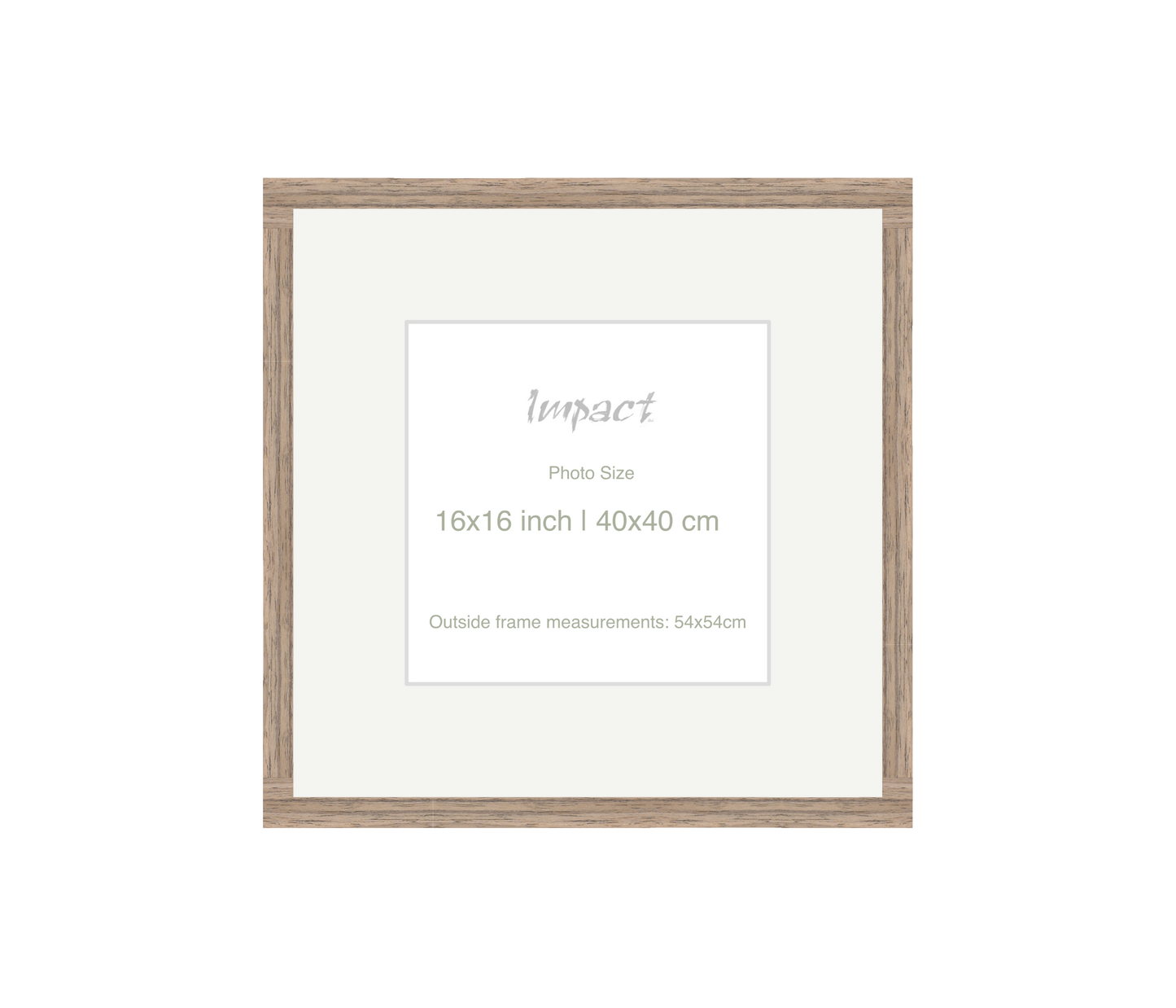 LOFT | 20mm Warm Walnut Frame - Photo Size (16x16 inch | 40x40 cm)