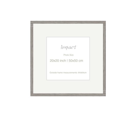 LOFT | 20mm Grey Frame - Photo Size (20x20 inch | 50x50 cm)