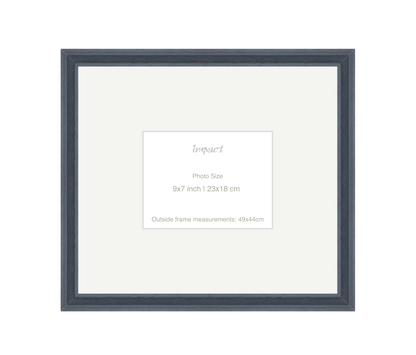 FLETCHER | 30mm Grey Frame - Photo Size (9x7 inch | 23x18 cm)