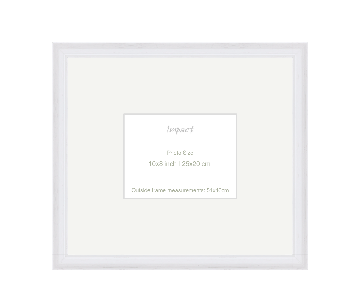 FLETCHER | 30mm White Frame - Photo Size (10x8 inch | 25x20 cm)