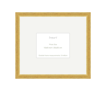 FLETCHER | 30mm Gold Frame - Photo Size (10x8 inch | 25x20 cm)