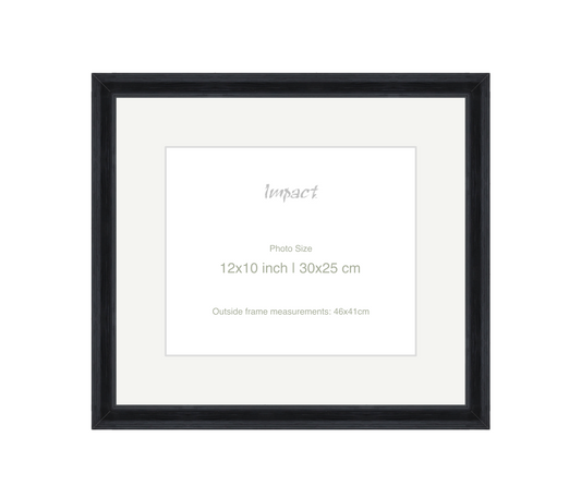 FLETCHER | 30mm Black Frame - Photo Size (12x10 inch | 30x25 cm)