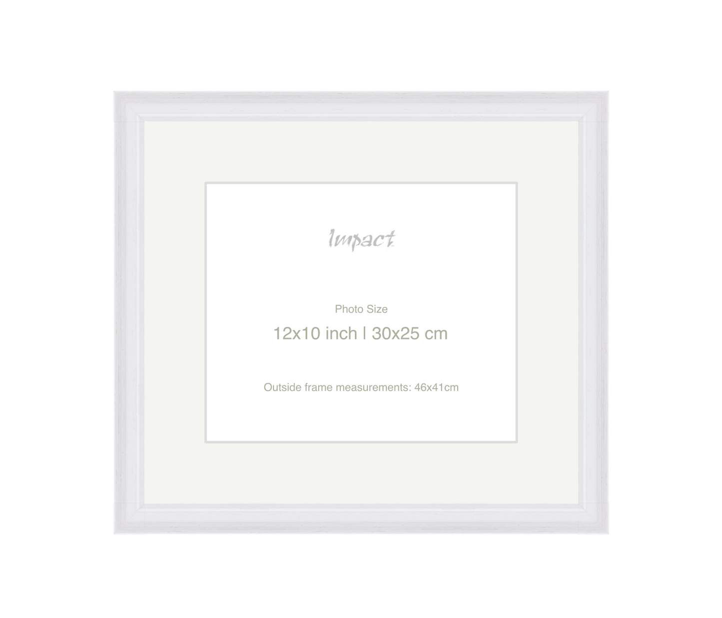 FLETCHER | 30mm White Frame - Photo Size (12x10 inch | 30x25 cm)