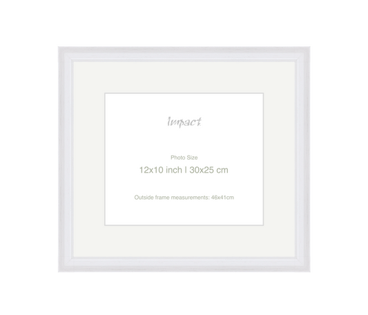 FLETCHER | 30mm White Frame - Photo Size (12x10 inch | 30x25 cm)