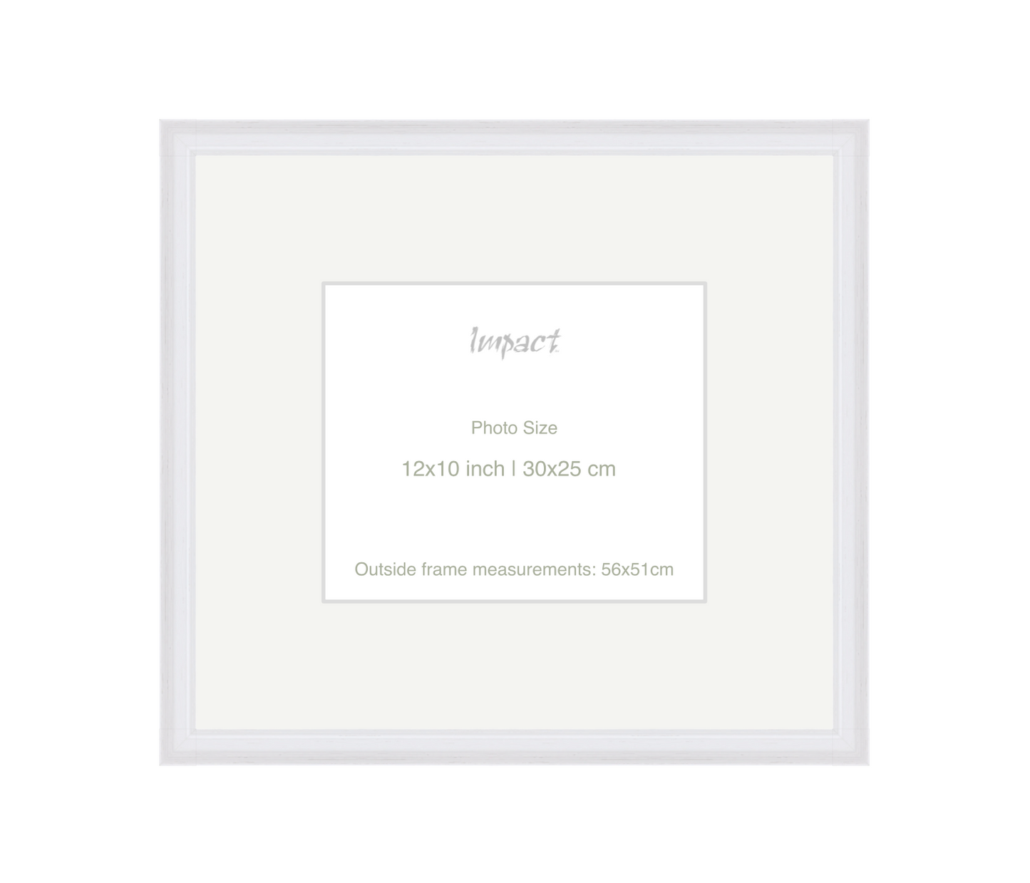 FLETCHER | 30mm White Frame - Photo Size (12x10 inch | 30x25 cm)