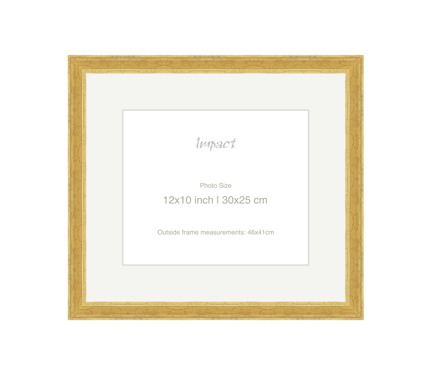 FLETCHER | 30mm Gold Frame - Photo Size (12x10 inch | 30x25 cm)