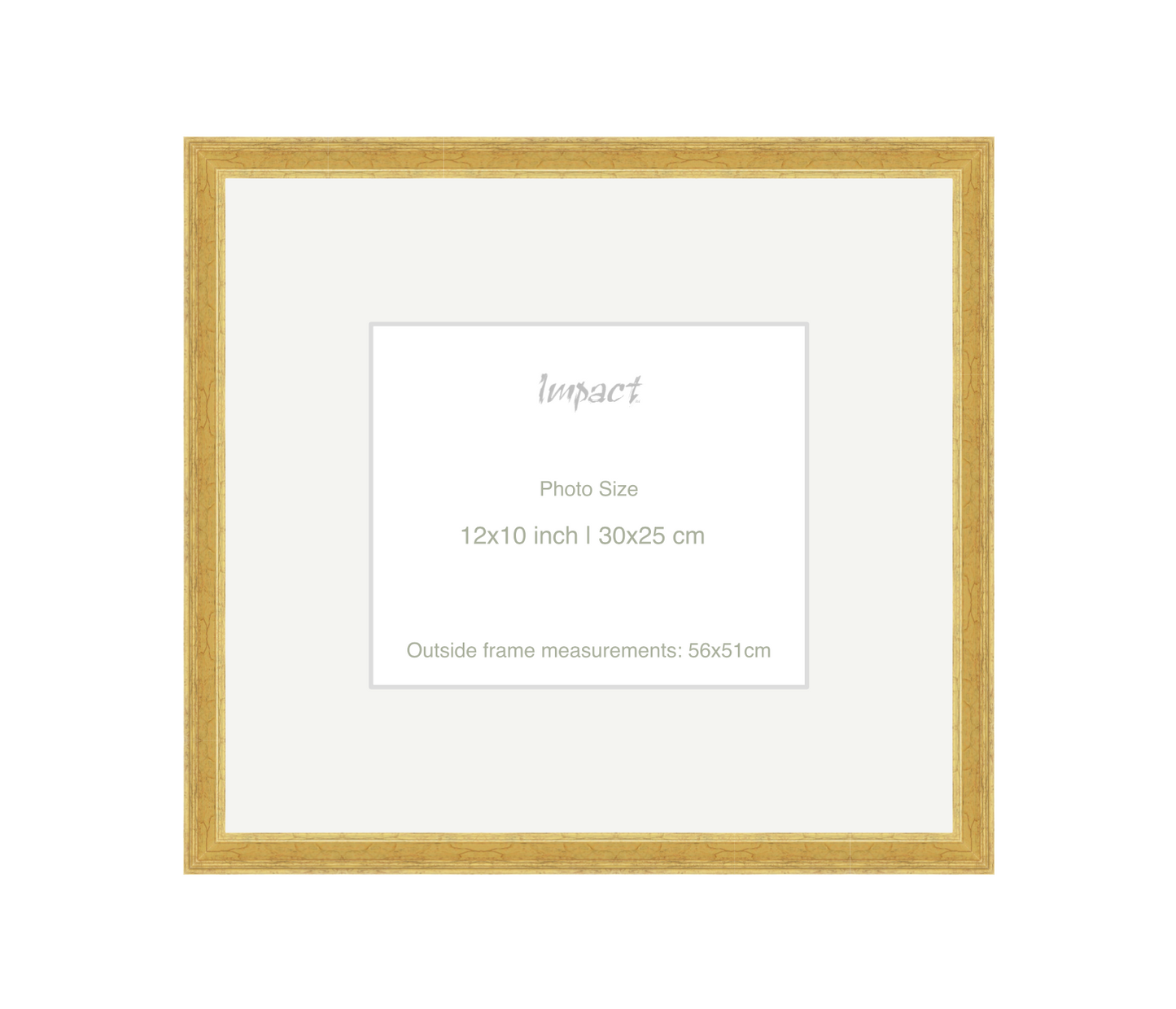 FLETCHER | 30mm Gold Frame - Photo Size (12x10 inch | 30x25 cm)