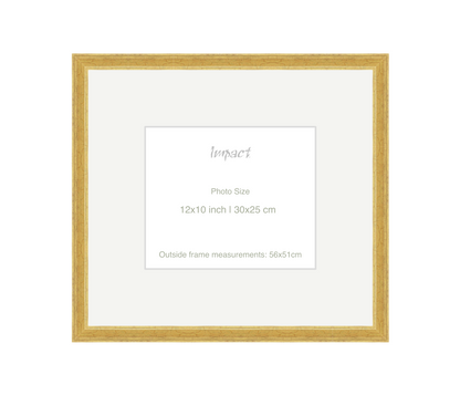 FLETCHER | 30mm Gold Frame - Photo Size (12x10 inch | 30x25 cm)