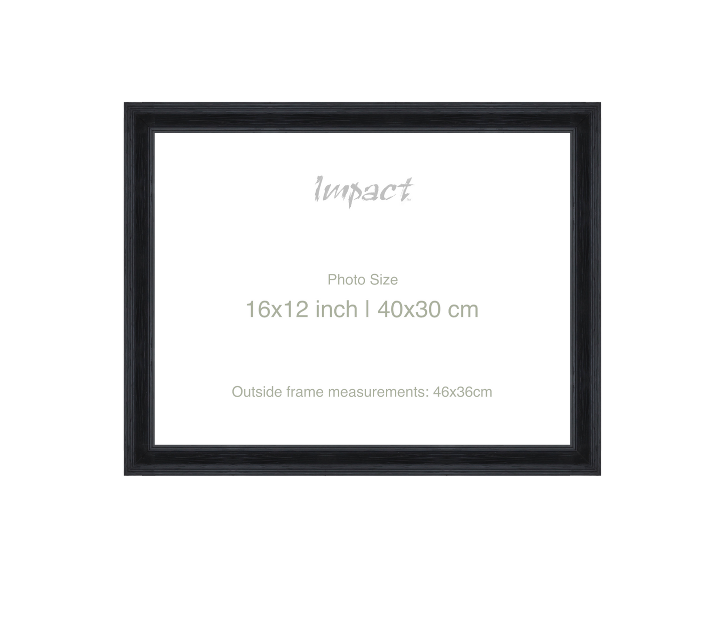 FLETCHER | 30mm Black Frame - Photo Size (16x12 inch | 40x30 cm)