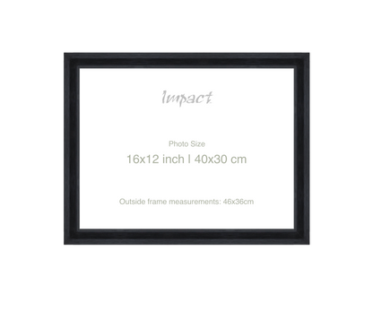 FLETCHER | 30mm Black Frame - Photo Size (16x12 inch | 40x30 cm)