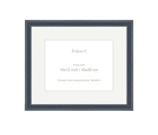 FLETCHER | 30mm Grey Frame - Photo Size (16x12 inch | 40x30 cm)