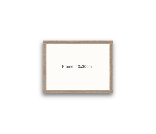 LOFT | 20mm Warm Walnut Frame - 40x30cm - Landscape