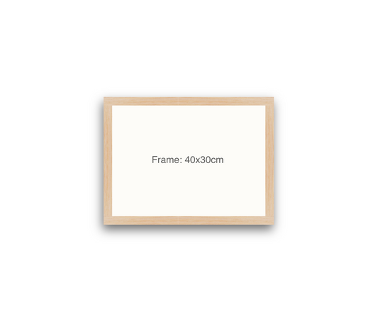 LOFT | 20mm Light Oak Frame - 40x30cm - Landscape