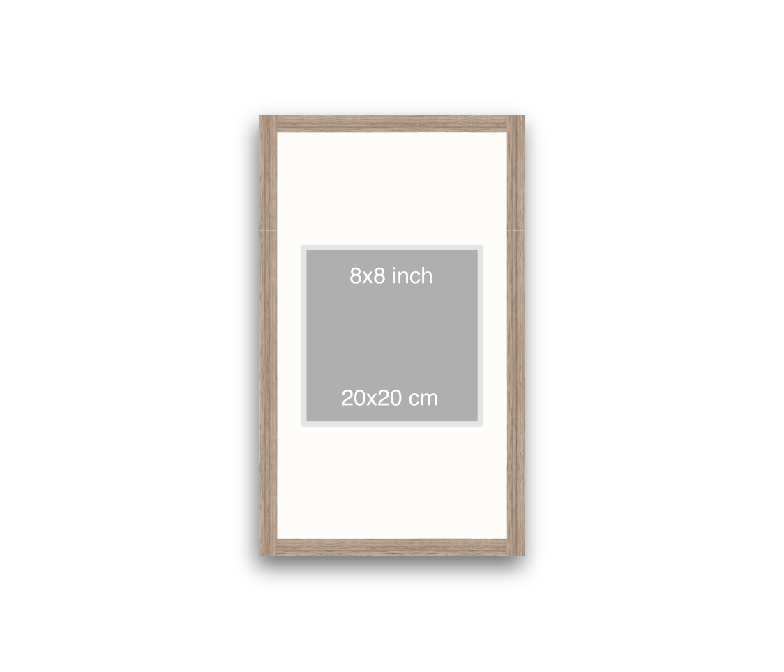 LOFT | 20mm Warm Walnut Frame - 30x50cm