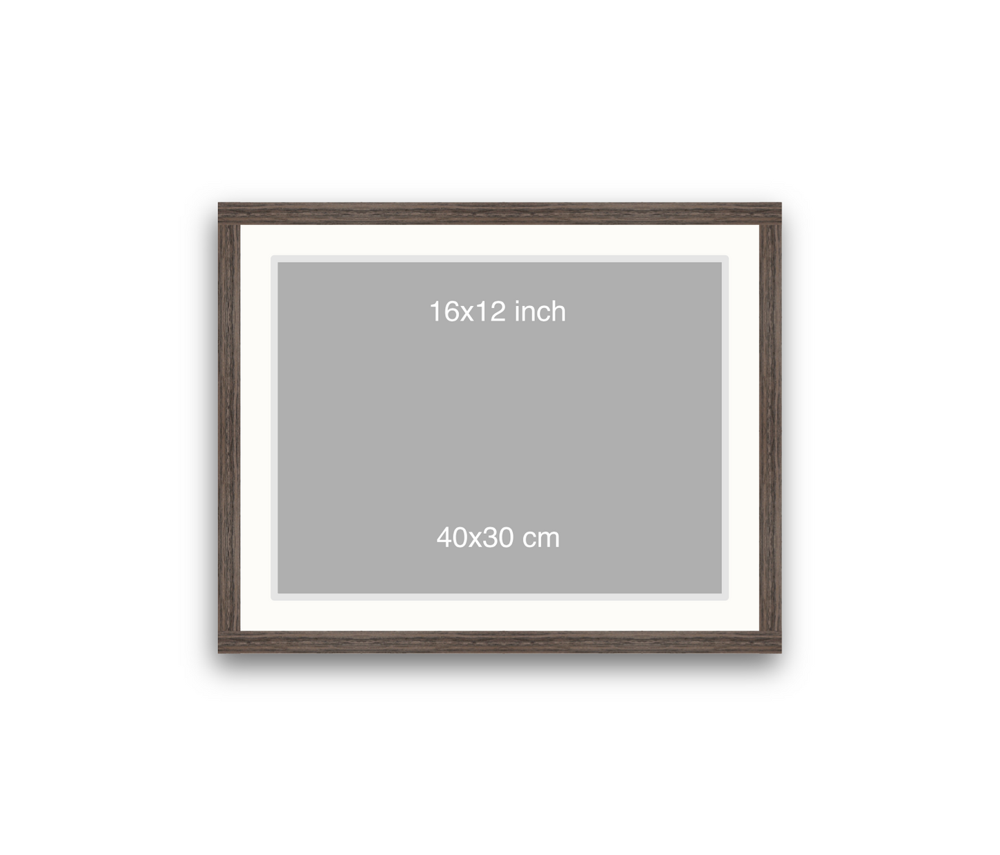 LOFT | 20mm Walnut Frame - 50x40cm