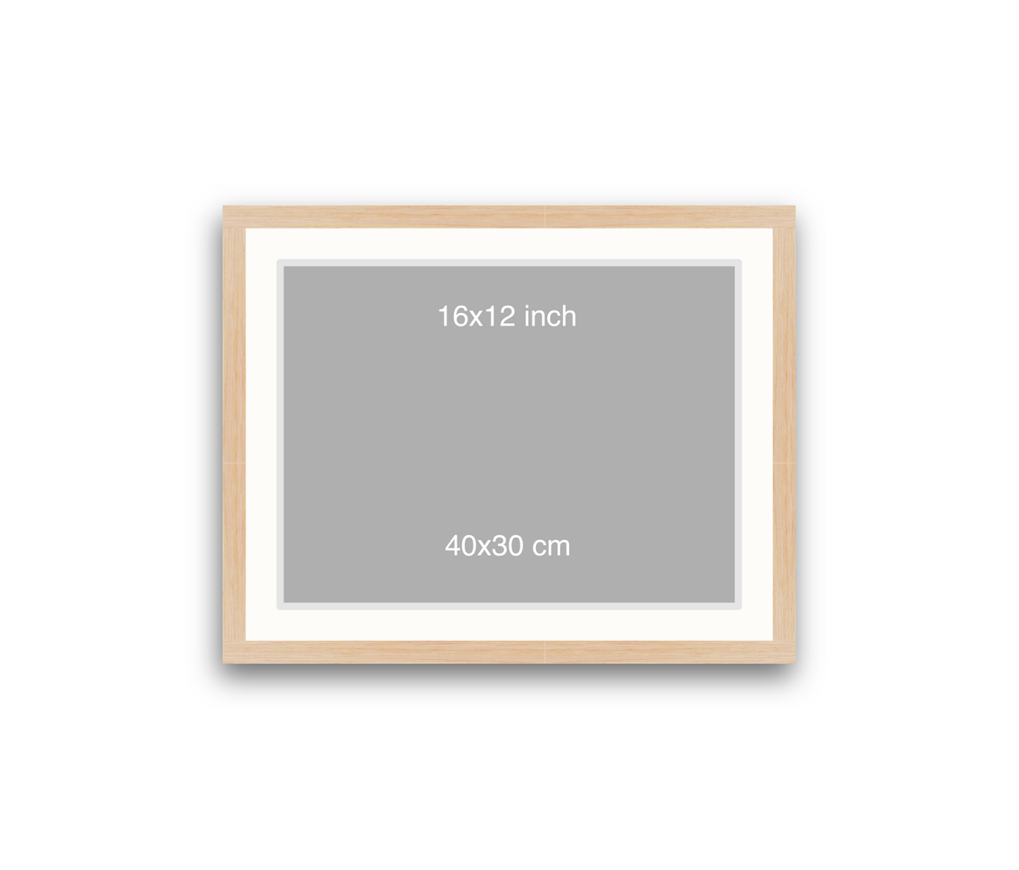 LOFT | 20mm Light Oak Frame - 50x40cm