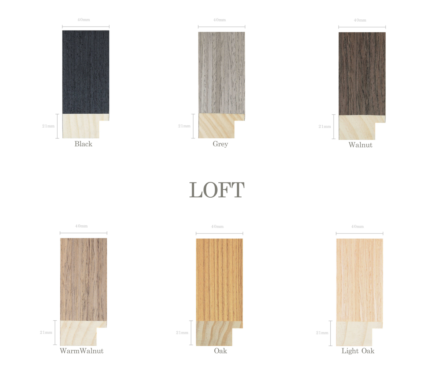 Langsett | 40mm Loft moulding - Overall size: 50x50cm