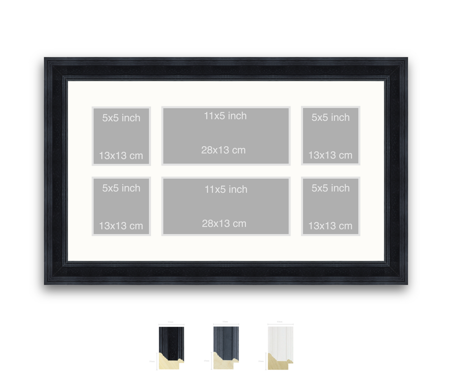 Ingbirchworth | 53mm Fletcher moulding - Overall size: 80x50cm