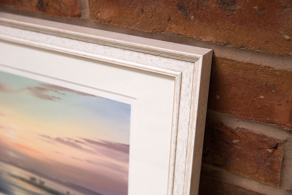 FLETCHER | 30mm White, Wood Frame